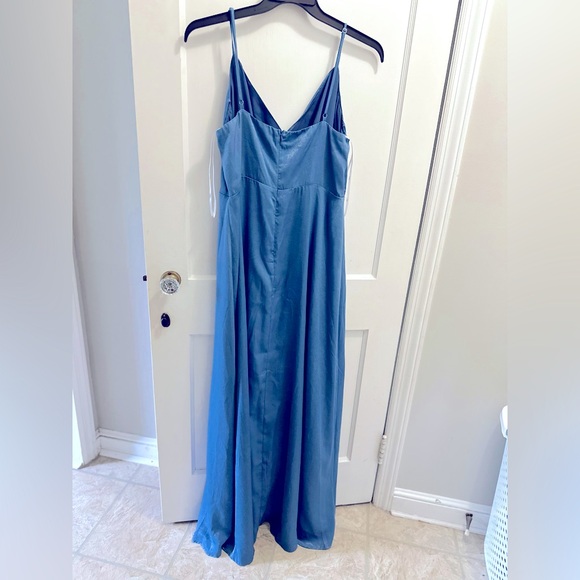 Lulus Sleeveless Maxi Dress ~ Elegant, Periwinkle Color - Picture 2 of 3